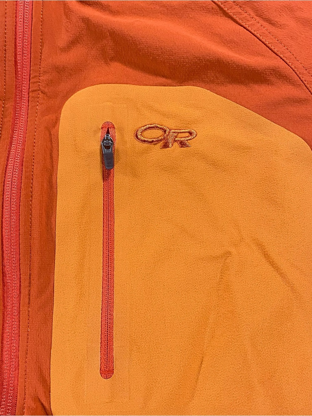 Outdoor Research Ferrosi Medium 1/4 Zip Pullover Orange Gorpcore Hiking - Picture 2 of 8